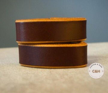 Full Grain Leather Belt Loops | Chestnut Brown 38mm | Men's Belt Keeper (2 Pack) Full Grain Leather Belt Loops | Chestnut Brown 38mm | Men's Belt Keeper (2 Pack)